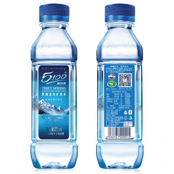 【供货商直发】5100西藏冰川矿泉水 330ml*24