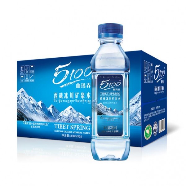 【供货商直发】5100西藏冰川矿泉水 330ml*24