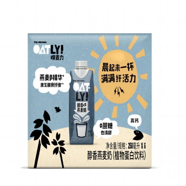 OATLY 醇香燕麦奶植物蛋白饮料 250mL*6