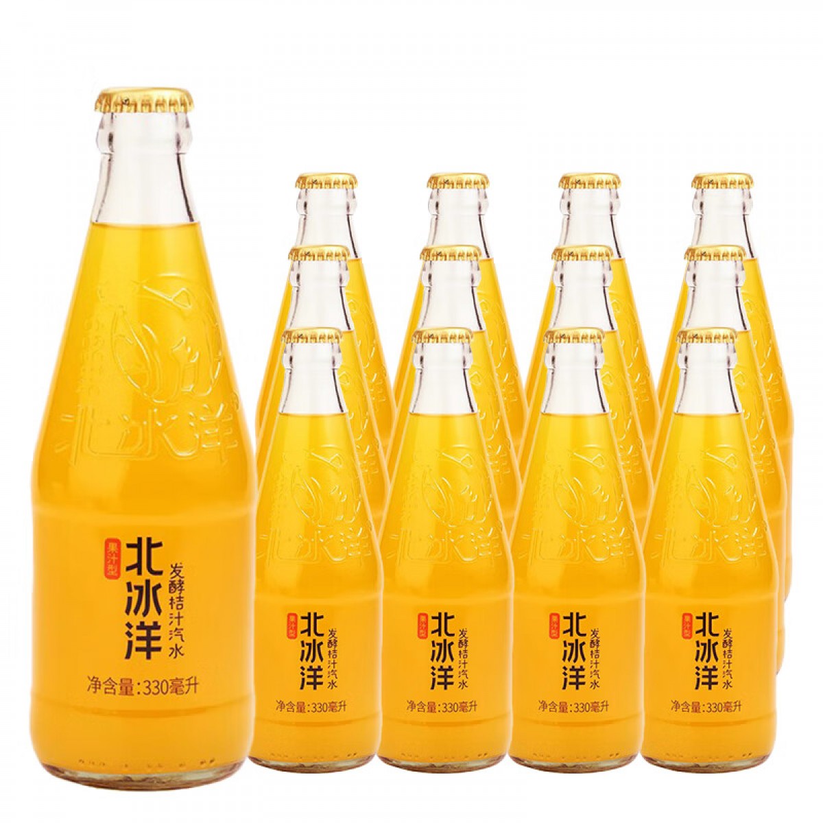 北冰洋发酵桔汁汽水330ml*12瓶